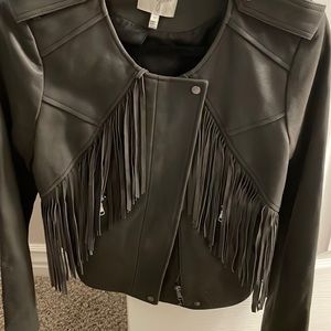 Joie leather jacket M